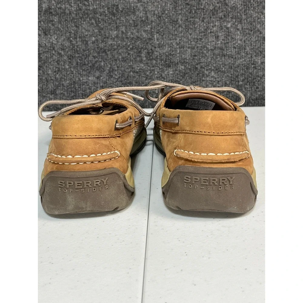 Sperry‎ Top-Sider Mens Billfish Boat Shoes Tan Leather Mesh STS21592 Size 9